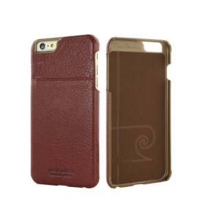 Housse en cuir Pierre Cardin, adaptée pour iPhone 6s/6 Plus Rouge