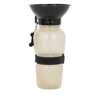 Bouteille d’eau portable 500 ml pour chiens et chats – Idéale pour la marche, le camping et la randonnée Gris