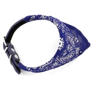 Collier bandana pour chien – Taille L , idéal pour animaux jusqu’à 20 kg ( Bleu )