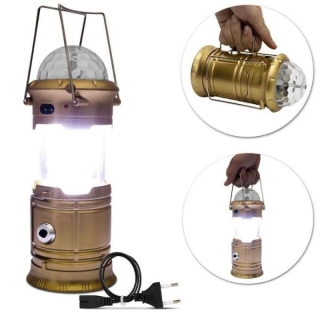 Torche Camping Light 3 en 1 Rechargeable Doré