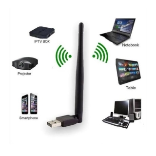 Cle Wifi USB 3.0 - Avec Antenne - Sans Driver - 600 Mbp
