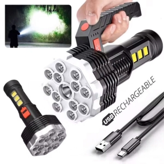 Torche Rechargeable 13 LED Double Lumière