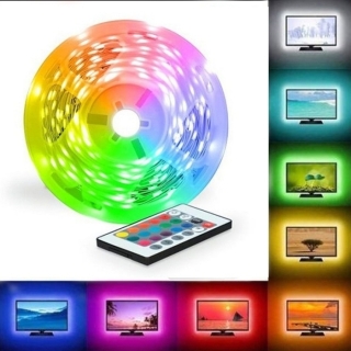 Ruban LED RGB Étanche 16 Couleurs 4 Modes 5M Télécommande