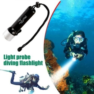 Torche Sous Marine Professionnel Flashlight Noir