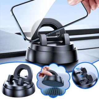 Support téléphone voiture rotatif 360° – Fixation antidérapante en silicone pour tableau de bord