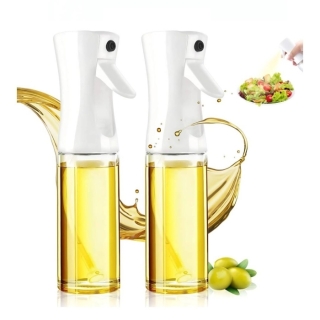 2 Vaporisateurs Huile Et Vinaigre 210 ml Spray blanc