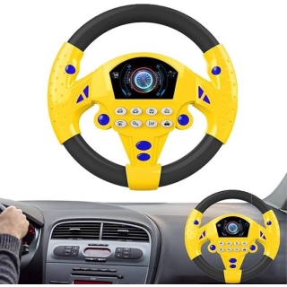 Jouets Volant Voiture Enfants, Contrôleur de Conduite Simulé Rotatif à 360°, Jouets Sonores