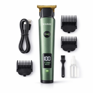 Tondeuse Professionnelle Sans Fil Rechargeable – Écran LCD Intelligent, Mode Turbo-Vert WAIKIL WL-1575