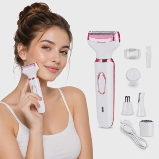 Rasoir électrique rechargeable 4-en-1 pour femmes
