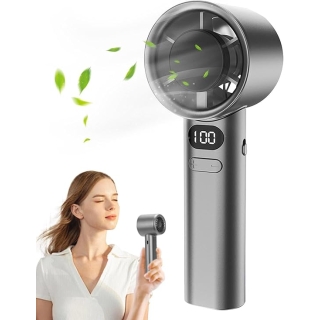 Ventilateur portatif | Ventilateur puissant à vitesses réglables – Ventilateur portable avec écran LED pour l'intérieur et l'extérieur