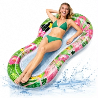 Matelas Gonflable Flottant – Lounge Float avec Filet Central – 160 x 70cm