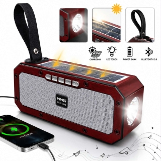 Haut Parleur Bluetooth Rétro Lecteur MP3 avec lampe torche.