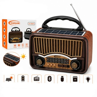 Radio Bluetooth Solaire avec lampe
