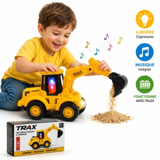Tractopelle Musicale et Lumineuse pour Enfants.