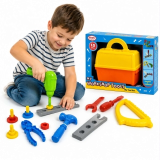 Mallette de Bricolage pour Enfants – Kit d’Outils 15 Pièces