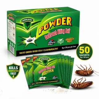 Poudre Anti-Cafards Green River – Boîte de 50 Sachets