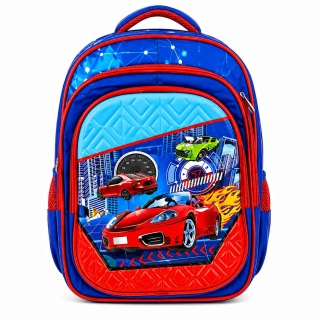 Sac à dos scolaire enfant – Voiture Racing 3éme et 6éme