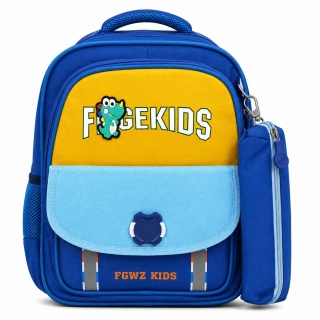 Sac à dos scolaire garçon avec trousse – FOGEKIDS Dino 3 éme et 6éme
