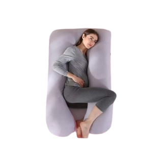 Coussin De Grossesse Lavable Forme U 130x75cm