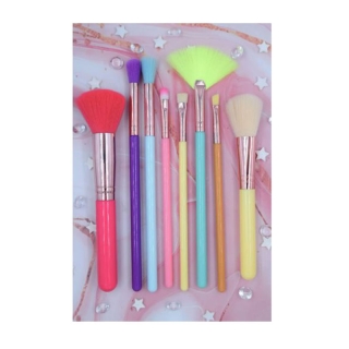 Kit de Pinceaux de Maquillage Multi Couleurs