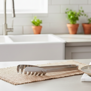 Pince à Pâtes et Spaghetti Professionnelle en Acier Inoxydable – Prise Ergonomique