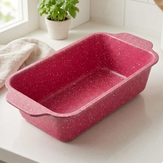 Moule à Cake Granite Rose Premium - Revêtement Antiadhésif Chic