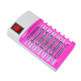 Mini Lampe Anti-Moustique Rose LED - Veilleuse UV Puissante