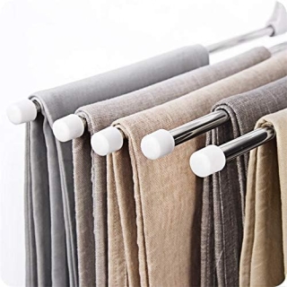 Cintre Pantalon 5 en 1 Gain de Place Pliable
