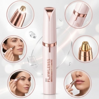 Épilateur Facial Électrique Flawless Brows LED Sans Douleur
