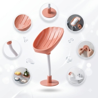 Porte-Savon Coquillage Mural Auto-Drainant