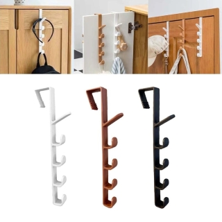 Pack de 3 Porte-Manteaux 5 Crochets Sans Perçage