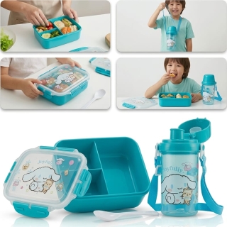 Set Déjeuner Enfant Cinnamoroll — Boîte 3 Compartiments + Gourde