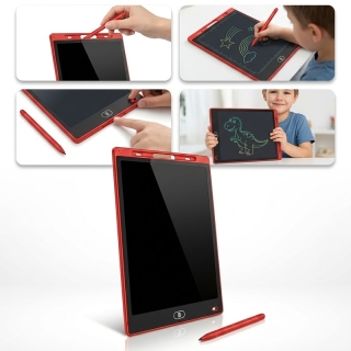 Tablette Magique LCD d'Écriture et Dessin 10" pour Enfants – Rouge
