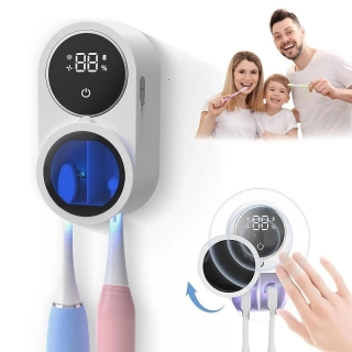 Porte-brosse à dents désinfection automatique pour salle de bain, auto-inductive, rechargeable