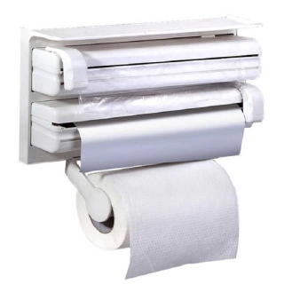 Distributeur de Papier 3 en 1 Blanc