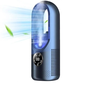 Mini Climatiseur Polyvalent Ventilateur Sans Pales -Purificateur D'air Mobile-Humidificateur De Refroidissement Ultra-Pro