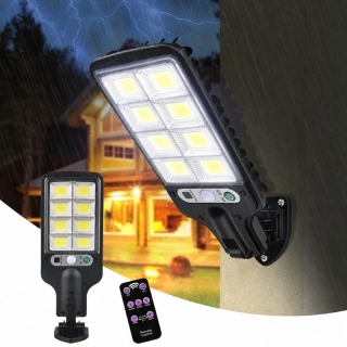Lampe Solaire De Jardin Extérieur avec Détecteur De Mouvement 8 LED
