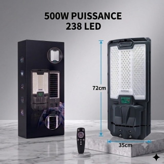 Lampe solaire à 238 LEDs ultra-lumineuse 500W