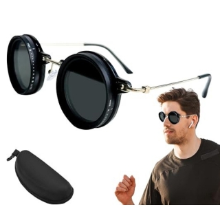 Lunettes de soleil teintées réglables avec filtre ND, polarisées de 1 à 9 vitesses, pour activités de plein air,