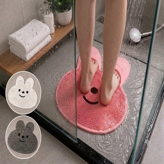 Tapis de lavage et massage des pieds pour salle de bain