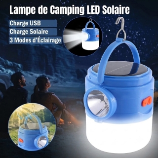 Lampe Solaire de Camping Rechargeable avec 3 modes LED 40W