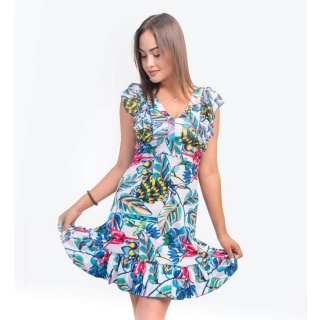 Robe de plage Hawaï Multicolore