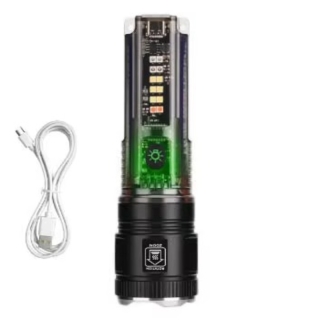Torche Lampe LED Mutlifonctions Rechargeable Solaire Et Usb