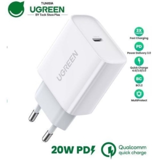 Chargeur USB C PD 20W - Compatible iPhone 12/13/14/15