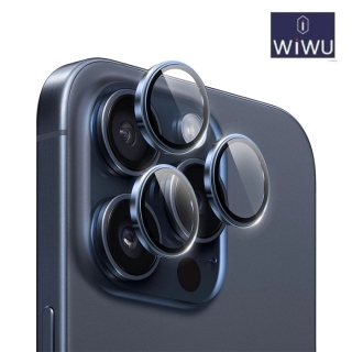 Protecteur D'objectif Camera pour iPhone 15 Pro Max Bleu Titane