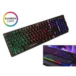 Clavier Gamer LED Réctro Éclairé