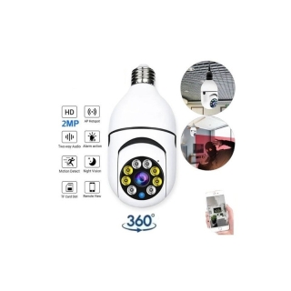 Caméra Surveillance Wifi - 1080P - Ampoule - 360°