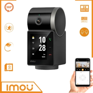 Camera de Surveillance Wifi 5mp Interne avec Ecran - 360°