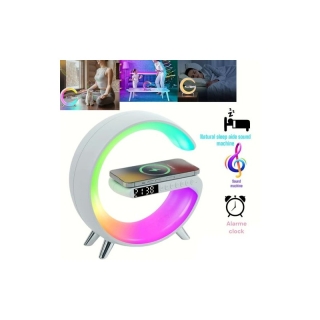 Haut parleur Bluetooth & Smart LED Lampe RGB - avec chargeur sans fil