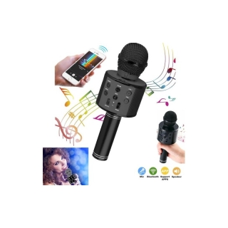 Microphone Karaoké Micro sd Bluetooth Noir